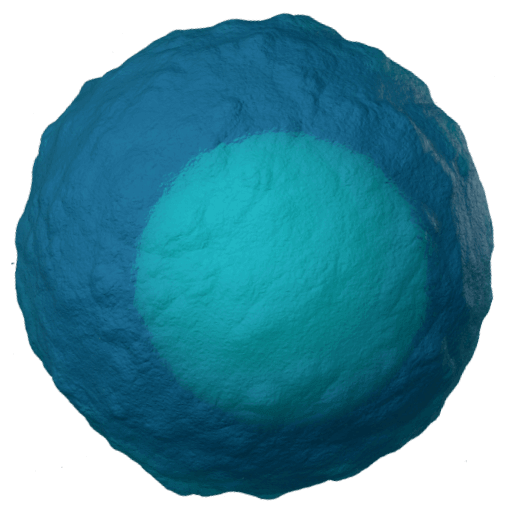 3D render illustration of a blue T cell.